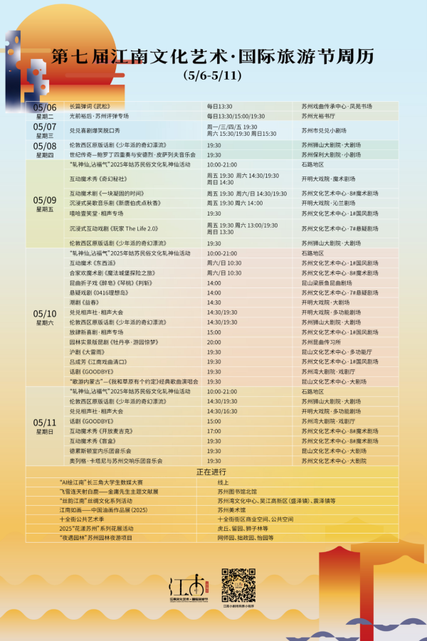 配资公司门户网 为一部剧奔赴一座城！第七届江南文化艺术·国际旅游节将持续至5月底